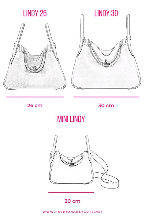 hermes lindy bag sizes